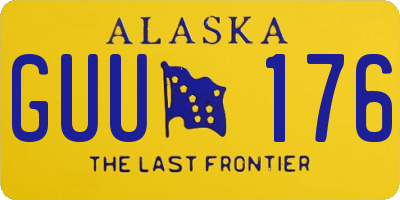 AK license plate GUU176