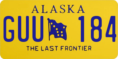 AK license plate GUU184