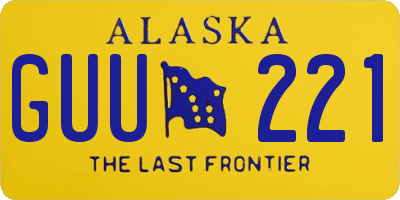 AK license plate GUU221