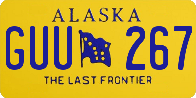 AK license plate GUU267