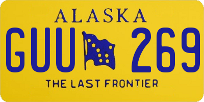 AK license plate GUU269