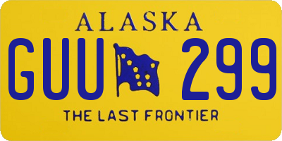 AK license plate GUU299