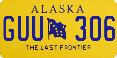 AK license plate GUU306