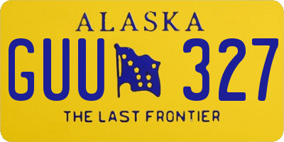 AK license plate GUU327