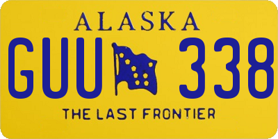 AK license plate GUU338