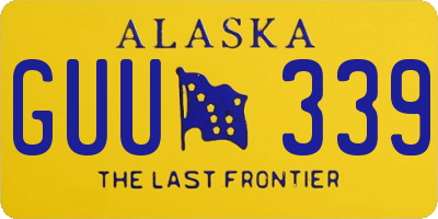 AK license plate GUU339