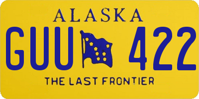 AK license plate GUU422