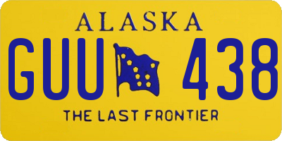 AK license plate GUU438