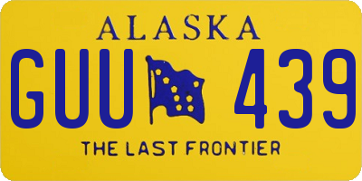 AK license plate GUU439