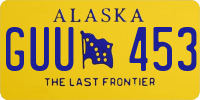 AK license plate GUU453