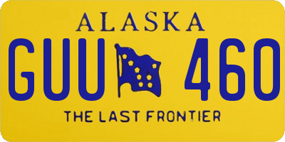 AK license plate GUU460