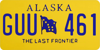 AK license plate GUU461