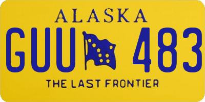 AK license plate GUU483