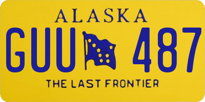 AK license plate GUU487