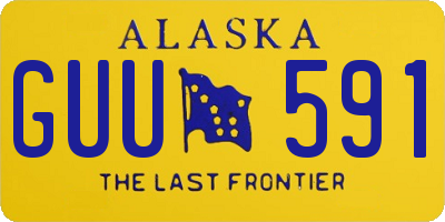 AK license plate GUU591
