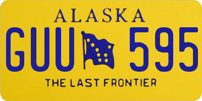 AK license plate GUU595