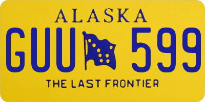 AK license plate GUU599