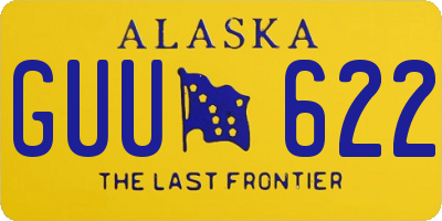 AK license plate GUU622