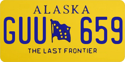 AK license plate GUU659