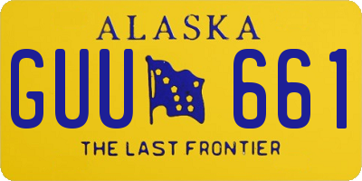 AK license plate GUU661
