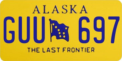 AK license plate GUU697
