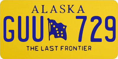 AK license plate GUU729