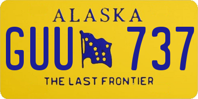 AK license plate GUU737