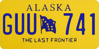 AK license plate GUU741