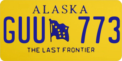 AK license plate GUU773