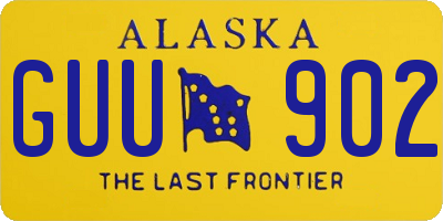 AK license plate GUU902