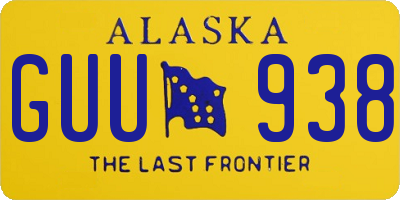 AK license plate GUU938