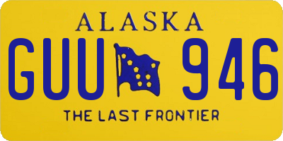 AK license plate GUU946