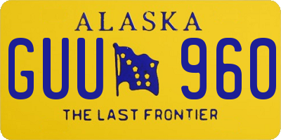 AK license plate GUU960