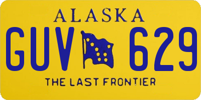 AK license plate GUV629