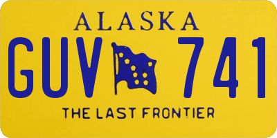 AK license plate GUV741