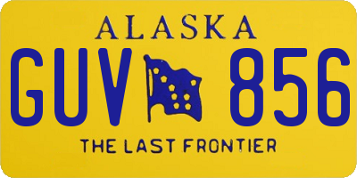 AK license plate GUV856