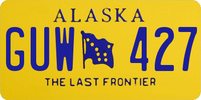 AK license plate GUW427