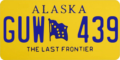 AK license plate GUW439