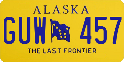 AK license plate GUW457