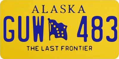 AK license plate GUW483