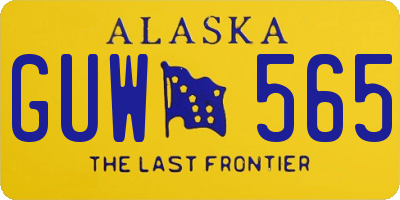 AK license plate GUW565