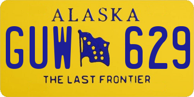 AK license plate GUW629