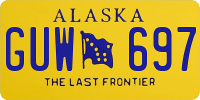 AK license plate GUW697