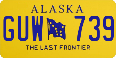 AK license plate GUW739