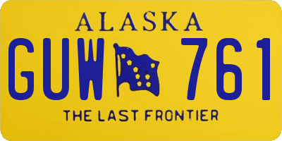 AK license plate GUW761