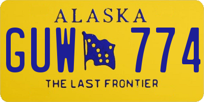 AK license plate GUW774