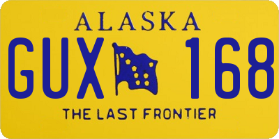 AK license plate GUX168