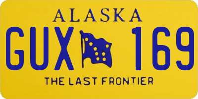 AK license plate GUX169