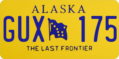 AK license plate GUX175