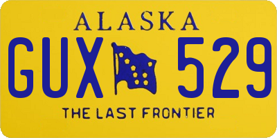 AK license plate GUX529